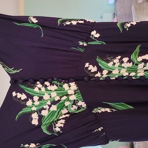 Urban outfitters blue Maxi floral dress